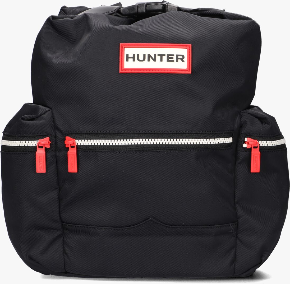 HUNTER zwarte hunter rugtas nylon topclip backpack
