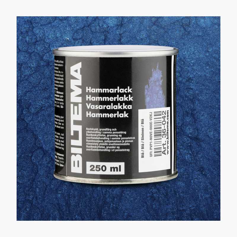 Hammerlakk, blå, 250 ml