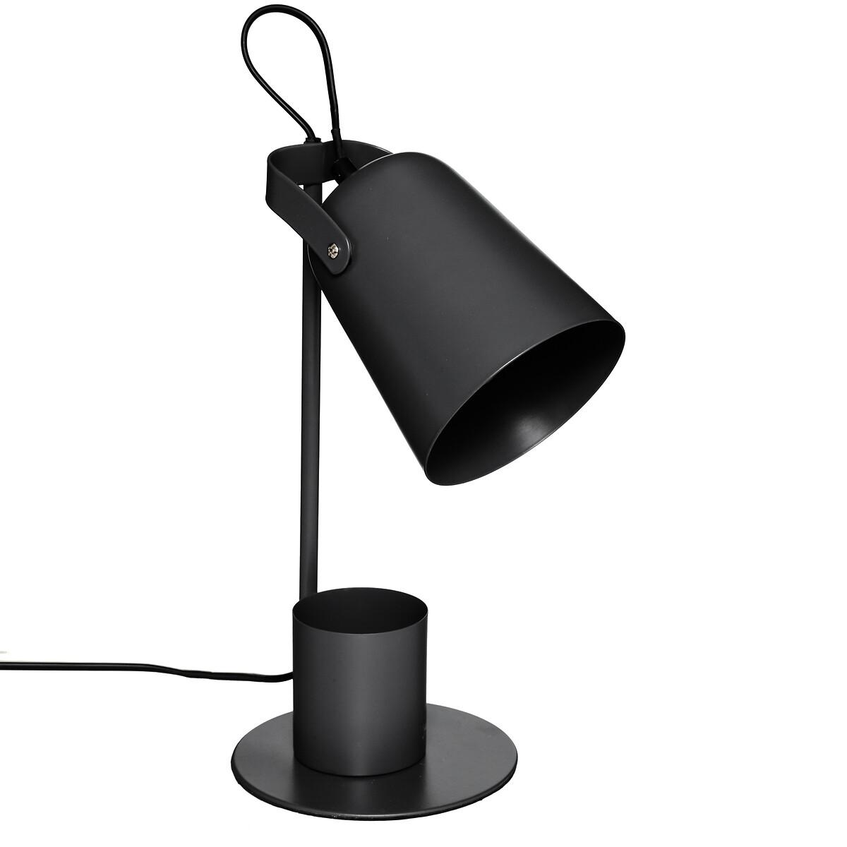 LAMPE DROITE ELIO NOIR H.34CM