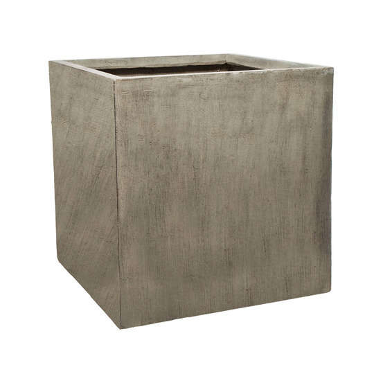 Cube Jin, gris ciment L. 50 x l. 50 x H. 50 cm