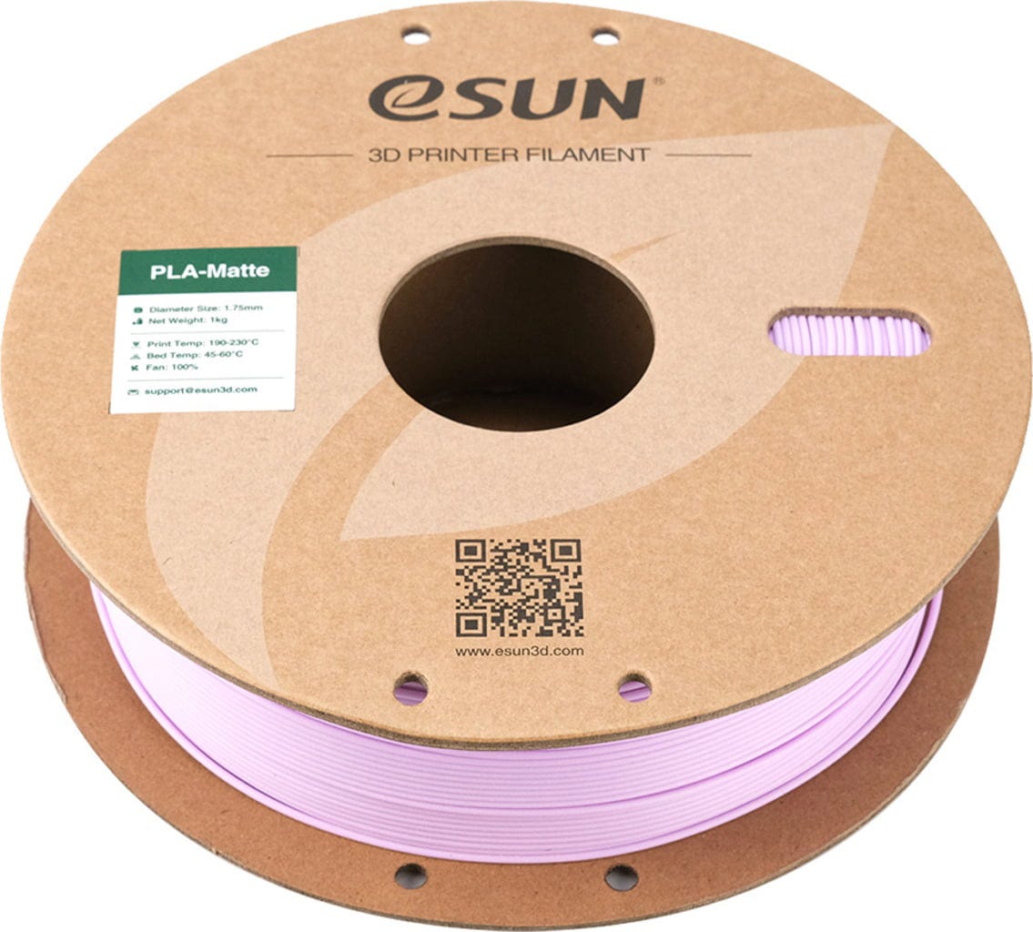 eSUN  PLA-Matte Lilac, 1,75 mm / 1000 g    Kostengünstiges Filament für Modelle mit matter Oberfläche