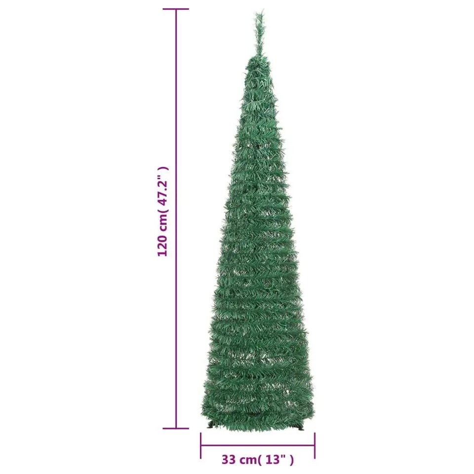 vidaXL Kunstkerstboom pop-up 50 LED's 120 cm groen