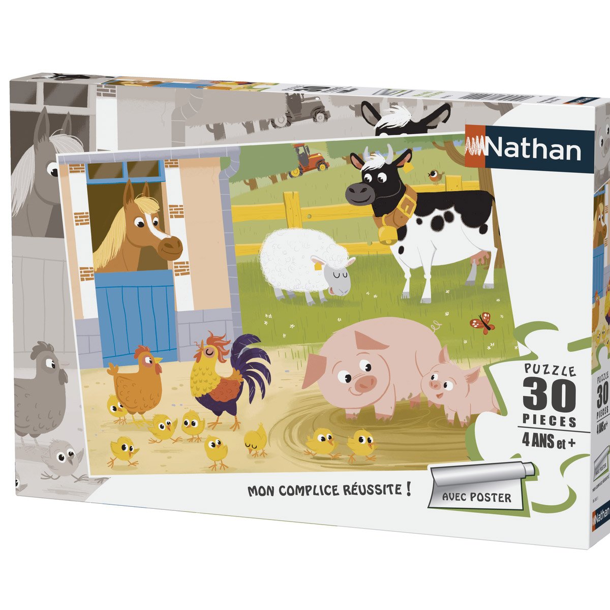 Puzzle 30 pièces - Mes amis de la ferme