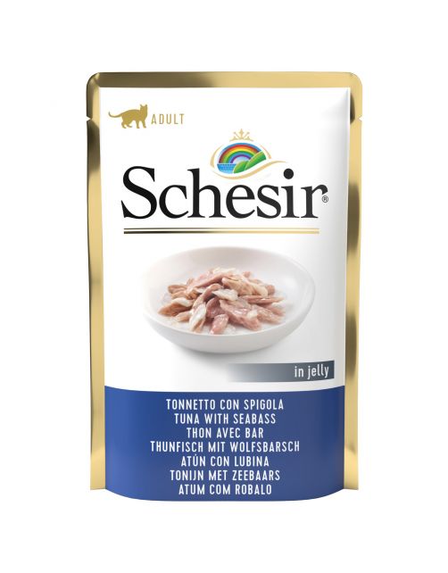 Schesir Cat Maaltijdzakjes Adult In Gelei 85 g - Kattenvoer