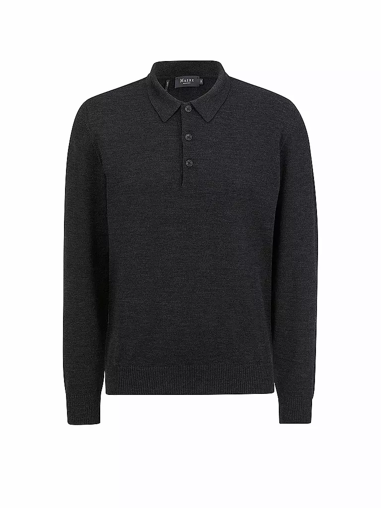 MAERZ Polo-Pullover grau