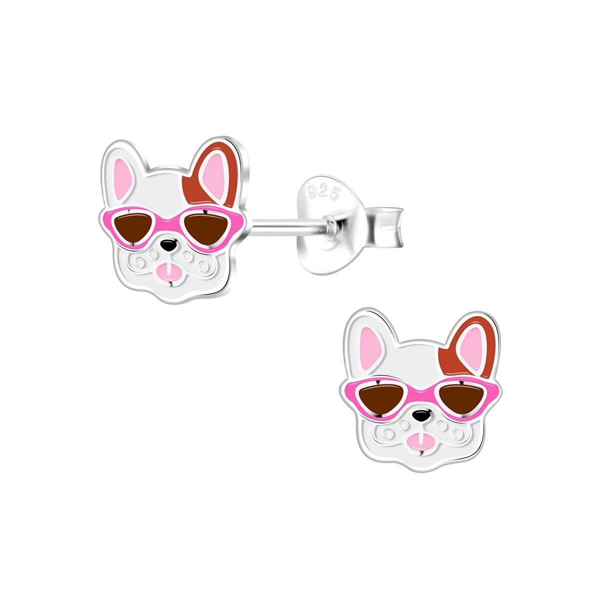 Boucles d'oreilles enfant chien en argent 925