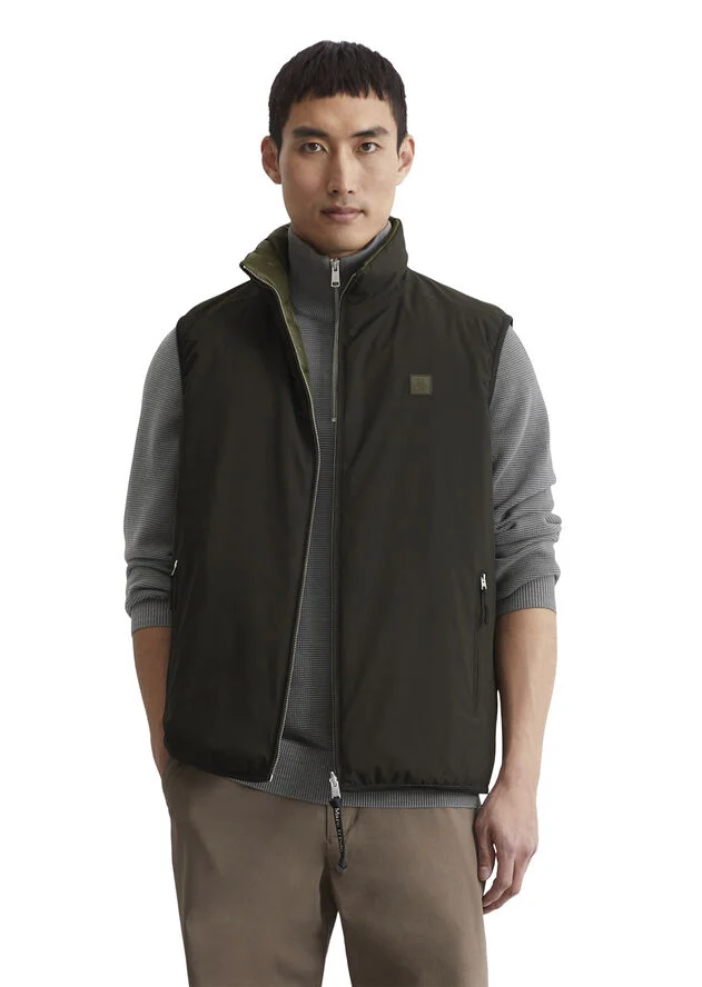Marc O’Polo Vest, No Down, clean, e. dye, revers Black