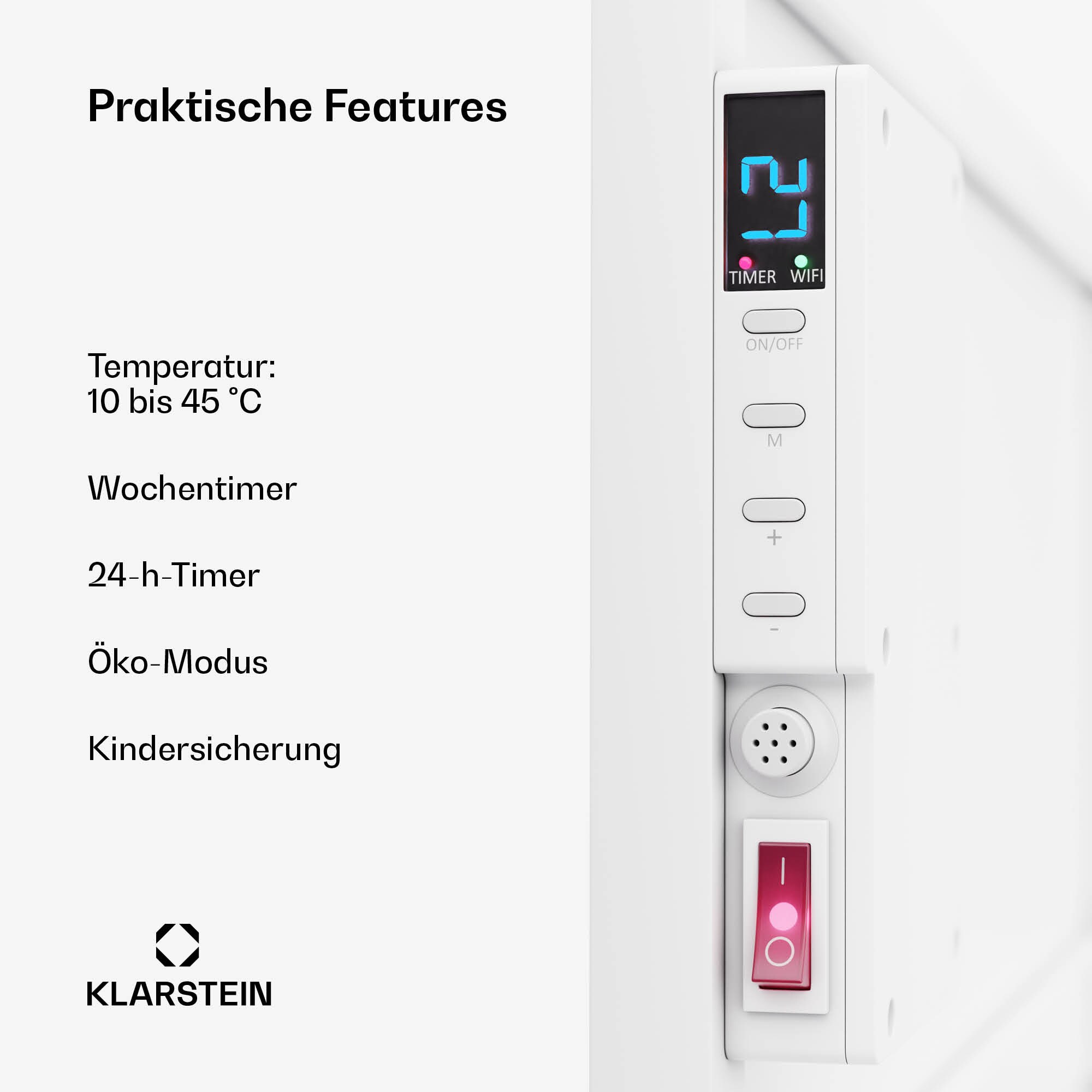 Wonderwall Air Smart 770 Infrarotheizung 60x120cm App 770W Weiß 770 Watt