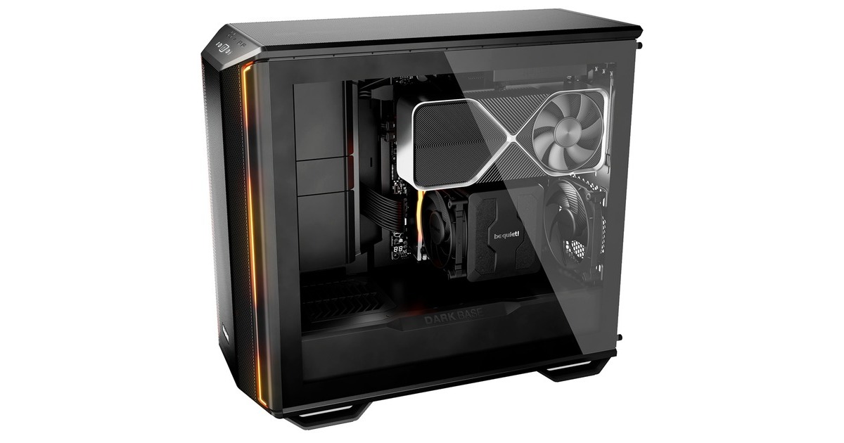 be quiet!Dark Base 701 midi tower behuizing  (Zwart | 2x USB-A | 1x USB-C | RGB | Tempered Glass)