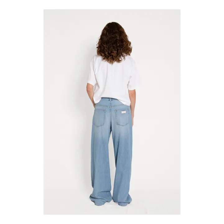 Finger in the nose Jean Wide Loose April | Denim bleached