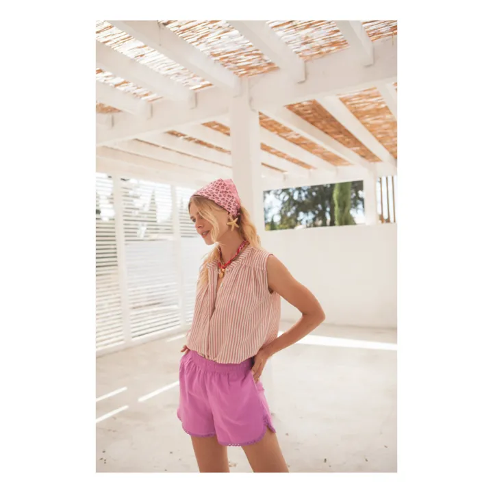 Marlot Paris Blouse Gaze de Coton Oli - Collection Femme | Corail