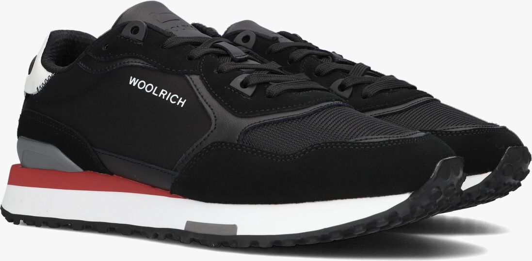 WOOLRICH zwarte woolrich lage sneakers retro sneaker man