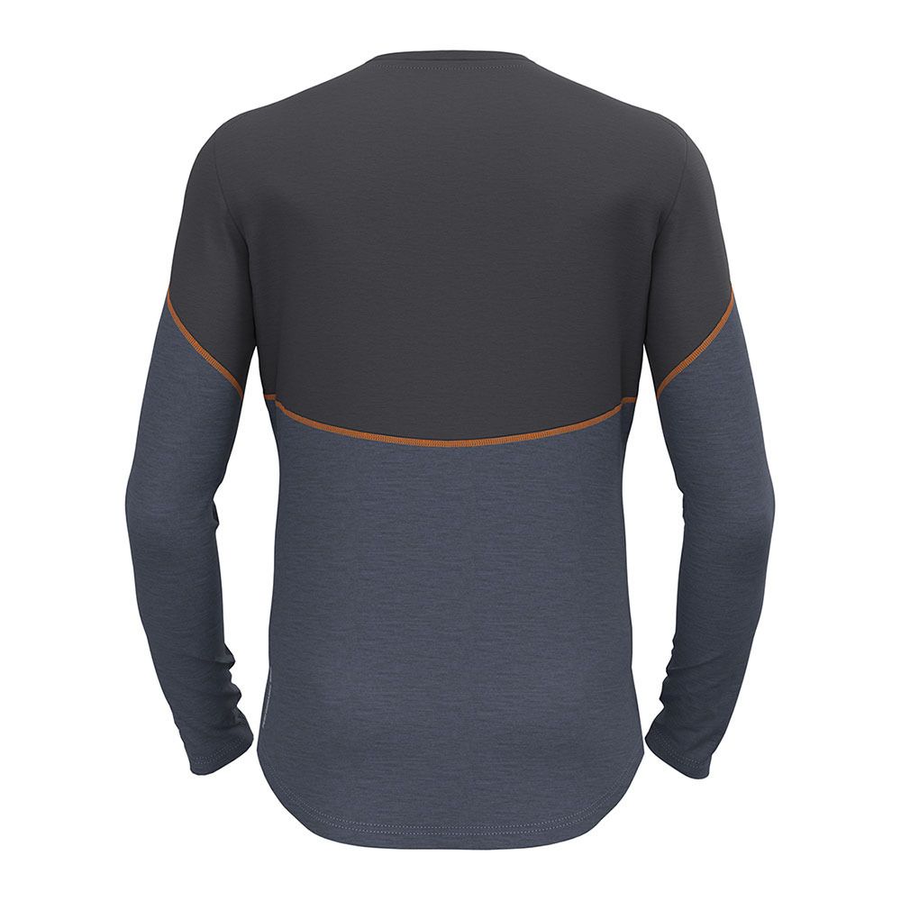 Odlo REVELSTOKE PW 150 - Sous-couche Homme folkstone gray/india ink melange