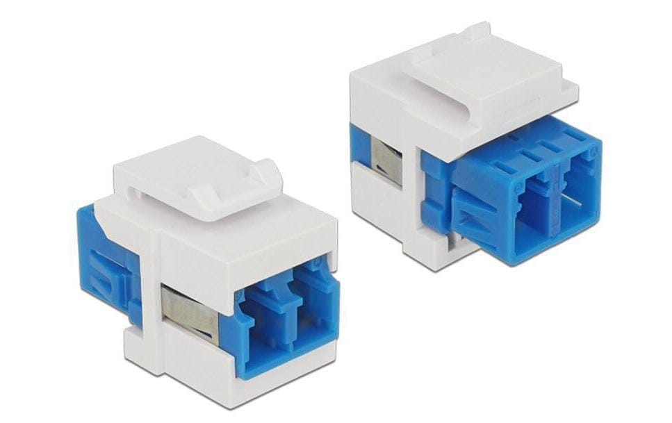 Keystone-Modul LWL Singlemode LC-LC DuplexModul zum Verlängern einer Lichtwellenleiterverbindung