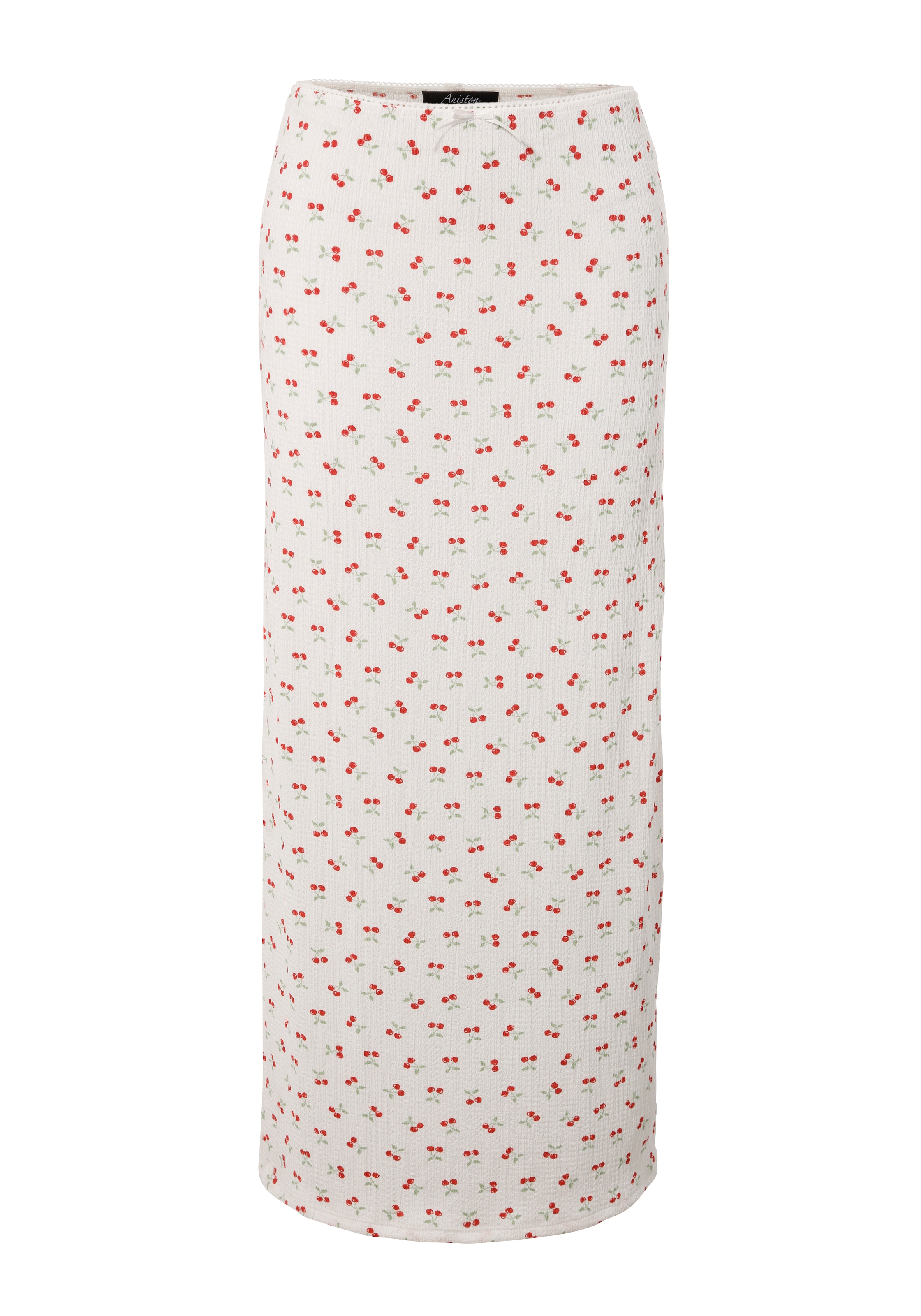 Aniston CASUAL Maxirock , allover mit Kirschen bedruckt