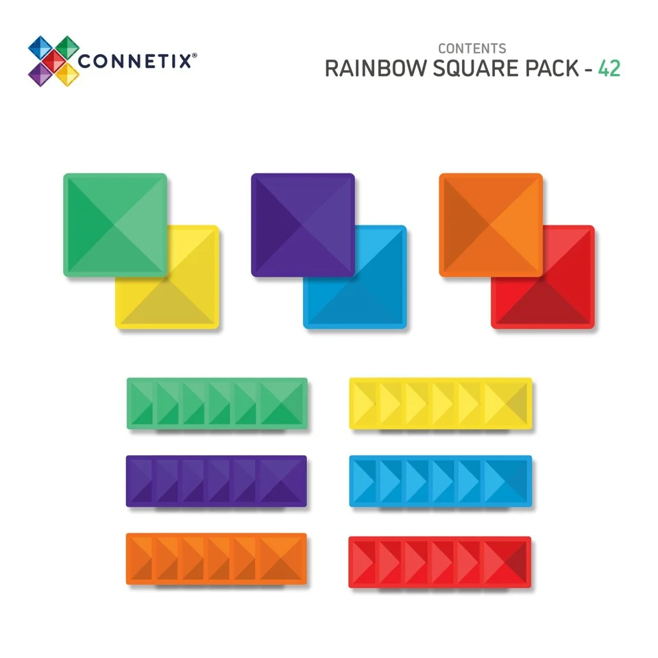 Connetix - Square Pack 42 dele - (CT-R-00042-SQ)