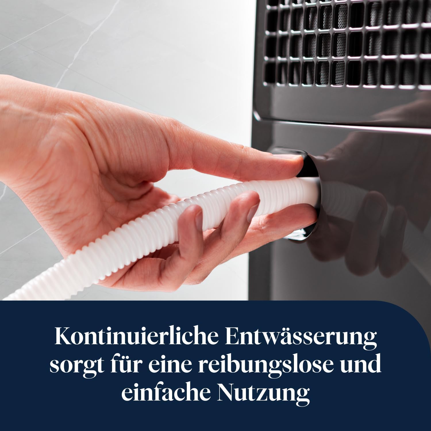 De'Longhi Tasciugo AriaDry Multi - Tragbarer Luftentfeuchter-Luftreiniger, 21L/Tag Feuchtigkeitsentzug, Wäschetrockner, Anti-Schimmel, Wi-Fi und Alexa, LCD-Display, Grau (DDSX220WFA)