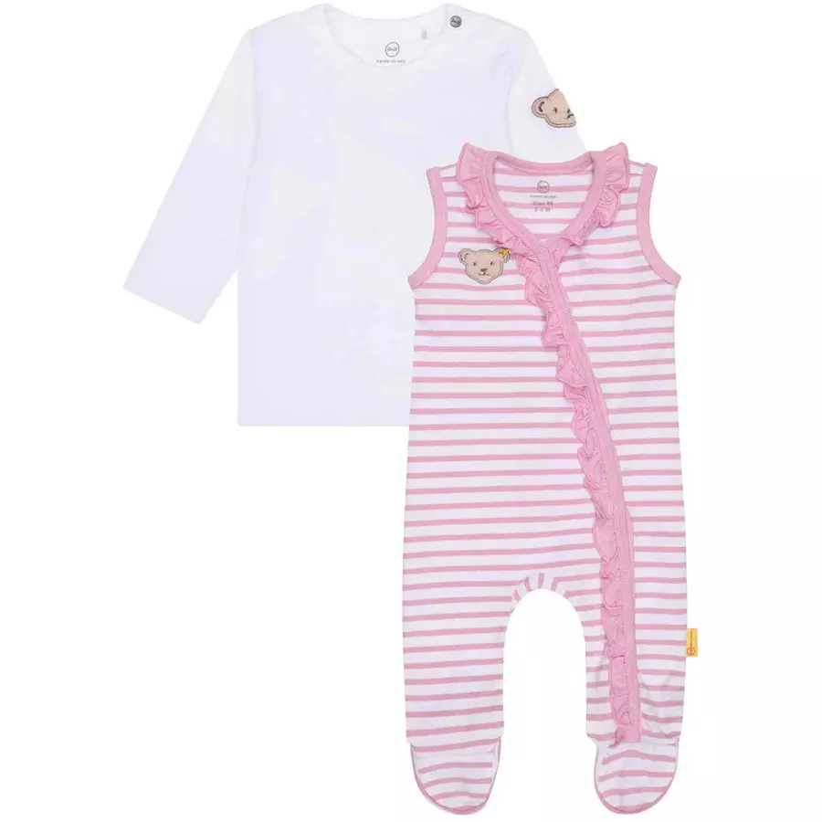 Steiff Baby Strampler Set Sweet Lilac