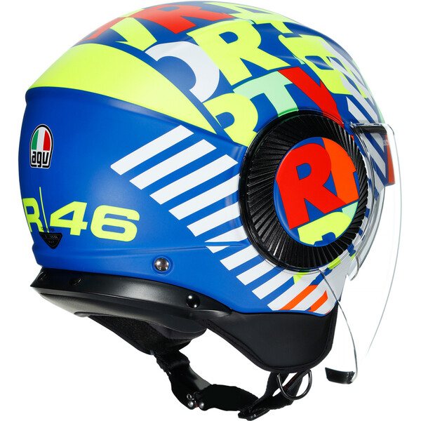 AGV - Casque Orbyt Metro 46 Bleu / Vert / Blanc / Rouge