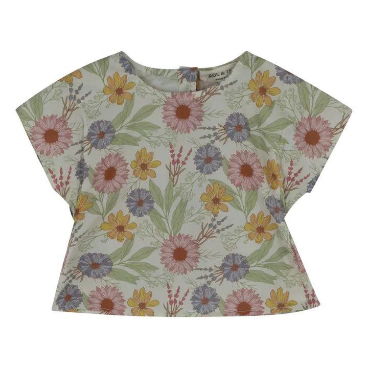 Babe & Tess Blouse Fleurie  | Ecru