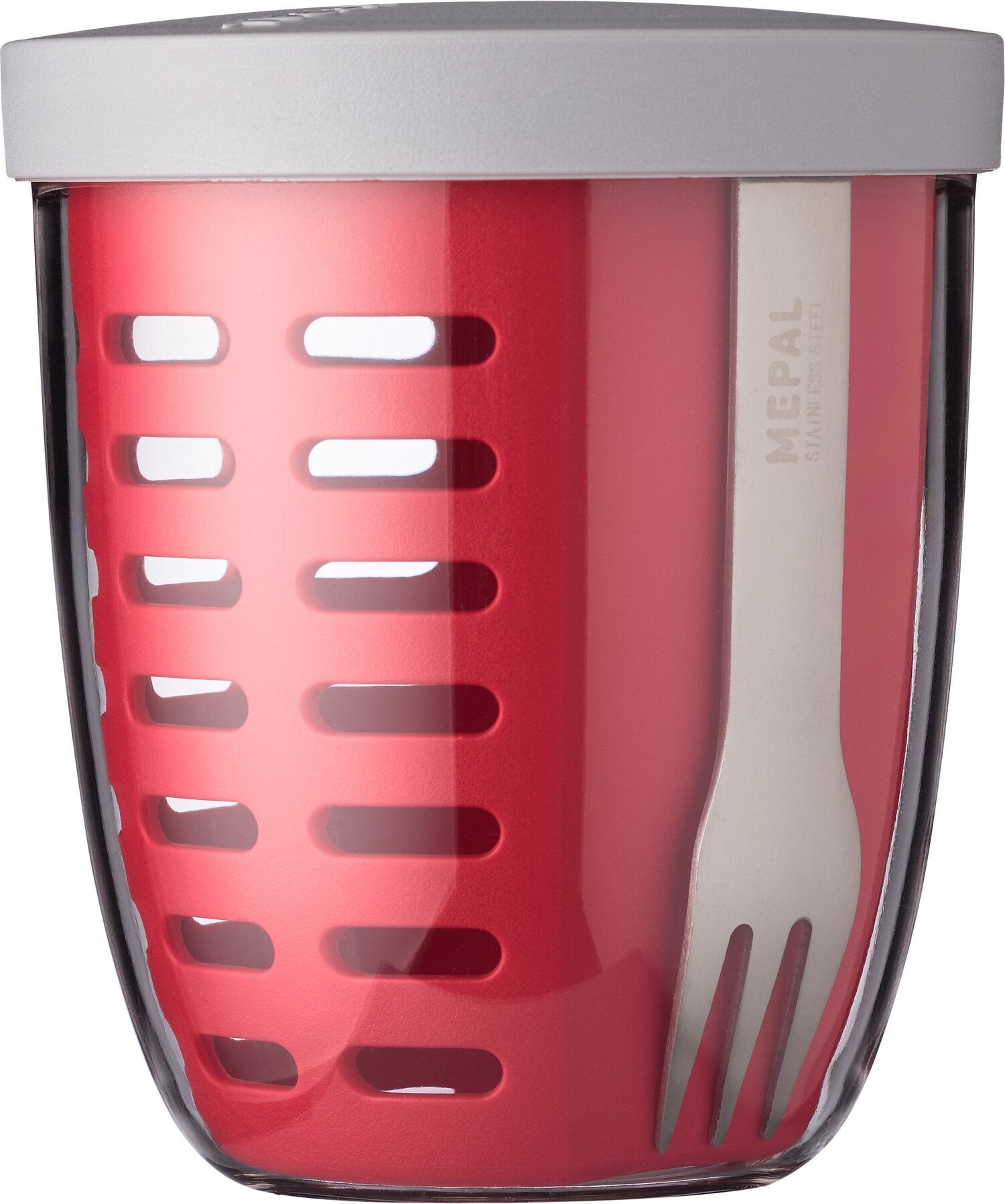 Mepal fruitpot Ellipse rood D 12,7 H 10,7 cm