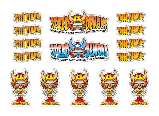 Speed Demons Logo Klistermærkeark - Skateboards | SkatePro