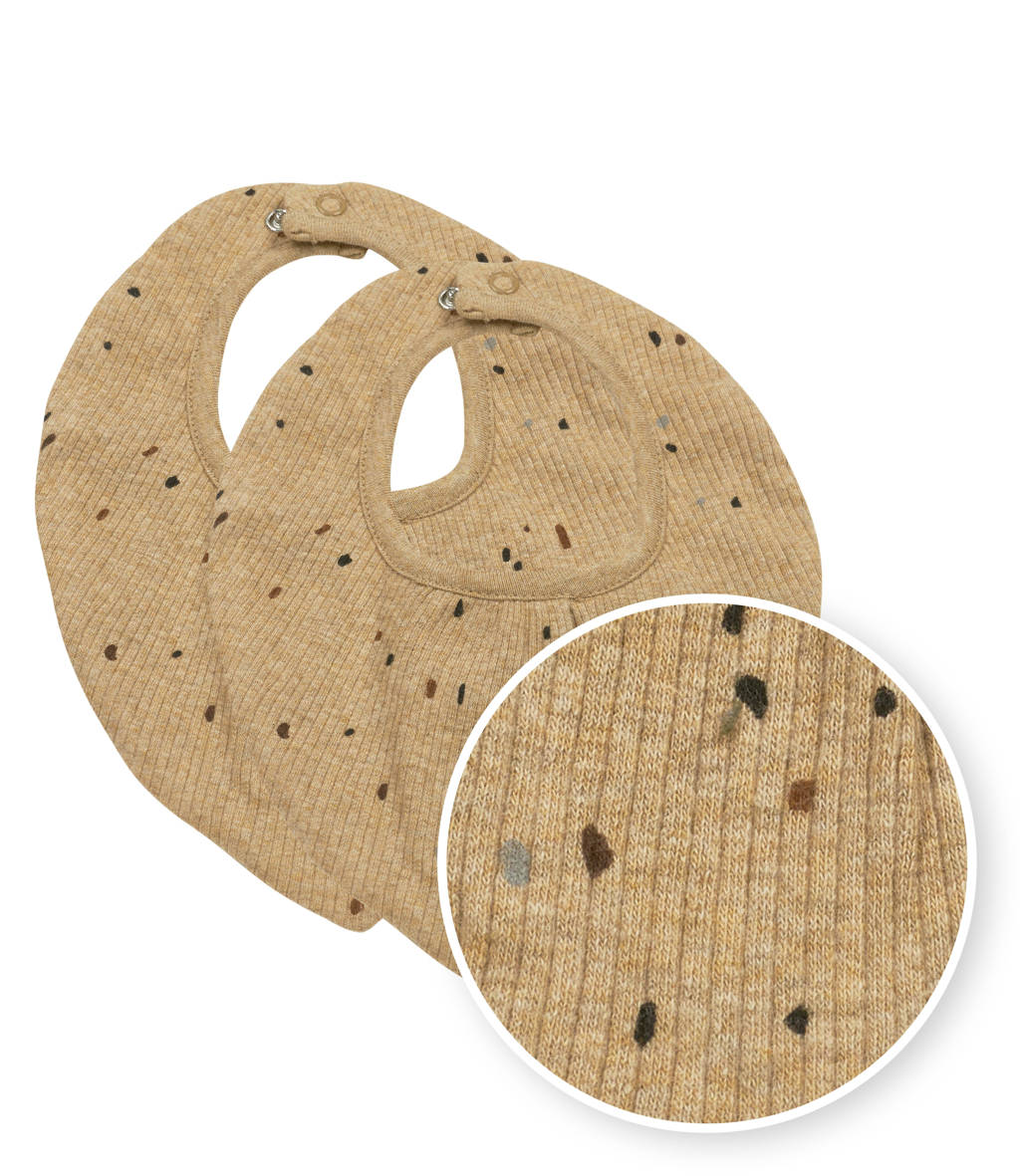 bandana Rib Mini Spot - set van 2 toffee melange