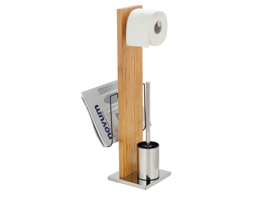 WENKO - Valet wc 3en1 design bambou portofino - h. 68m - marron