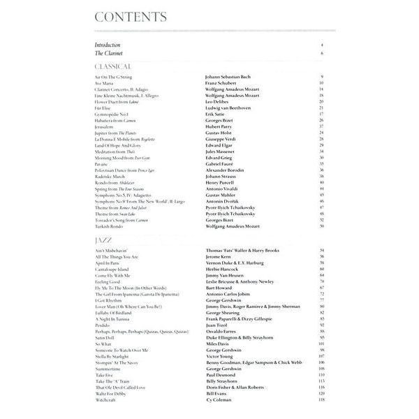 Wise Publications The Legendary Series- Clarinet
