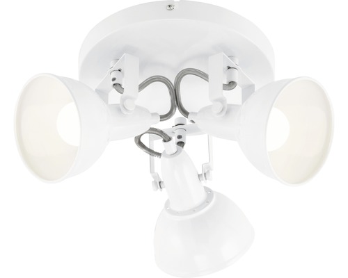 Plafondspot, 3-lichts, Ø 21 cm, wit