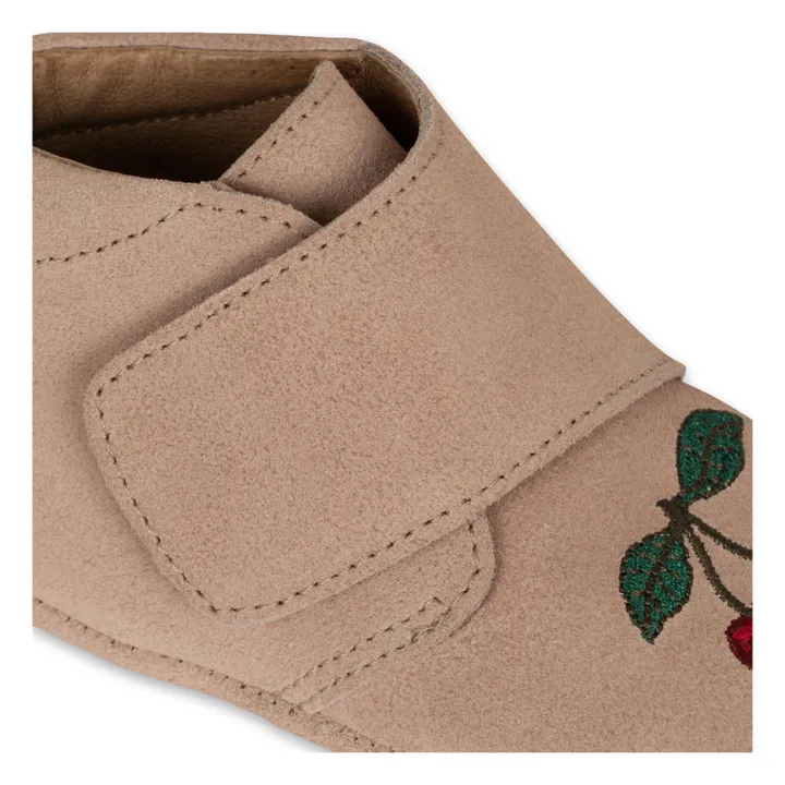 Konges Sløjd Chaussons Mamour Suède | Rose poudré