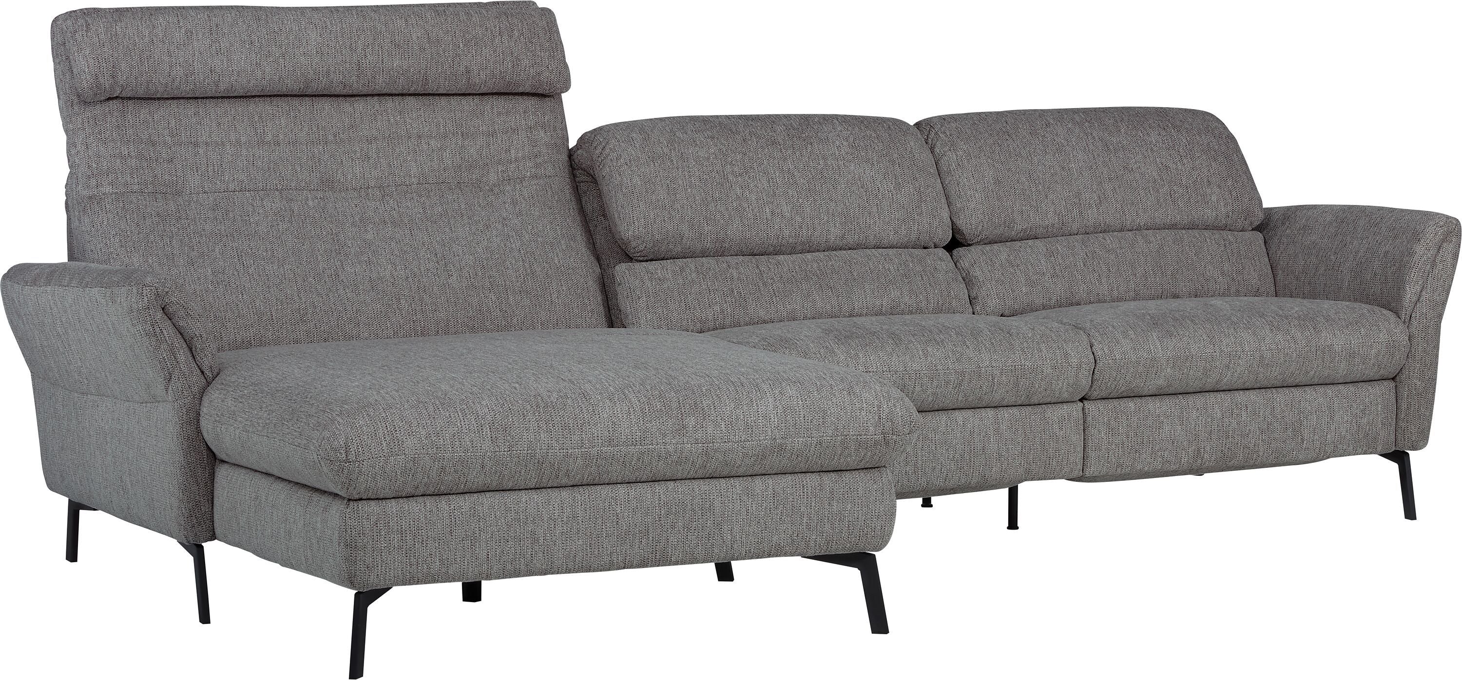 SEBO Ecksofa - Mittelgrau / B: 284.0 cm x T: 161.0 cm x H: 84.0 cm