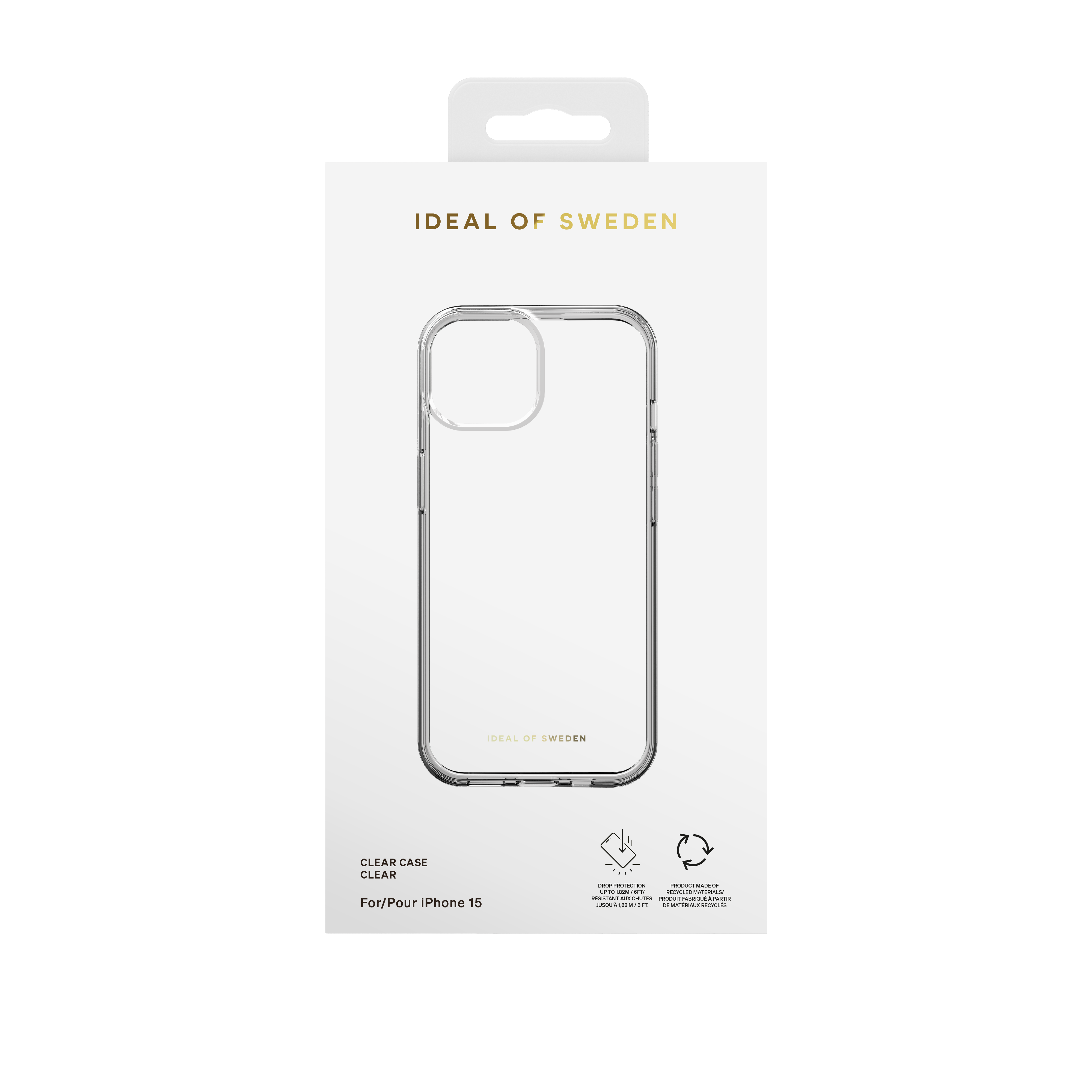 iPhone 16e / 15 Hardcase Hülle Clear Case Recycled (IDCLC-I2361-471) - Transparent