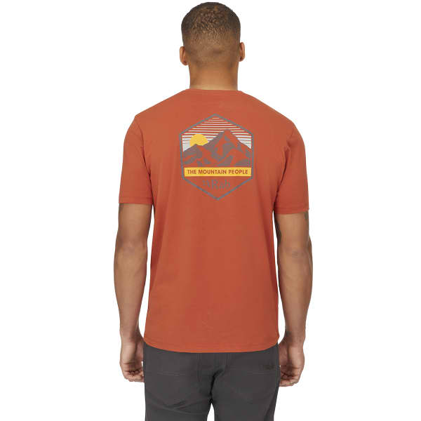 T-shirt RAB STANCE MOUNTAIN PEAK TEE RED CLAY