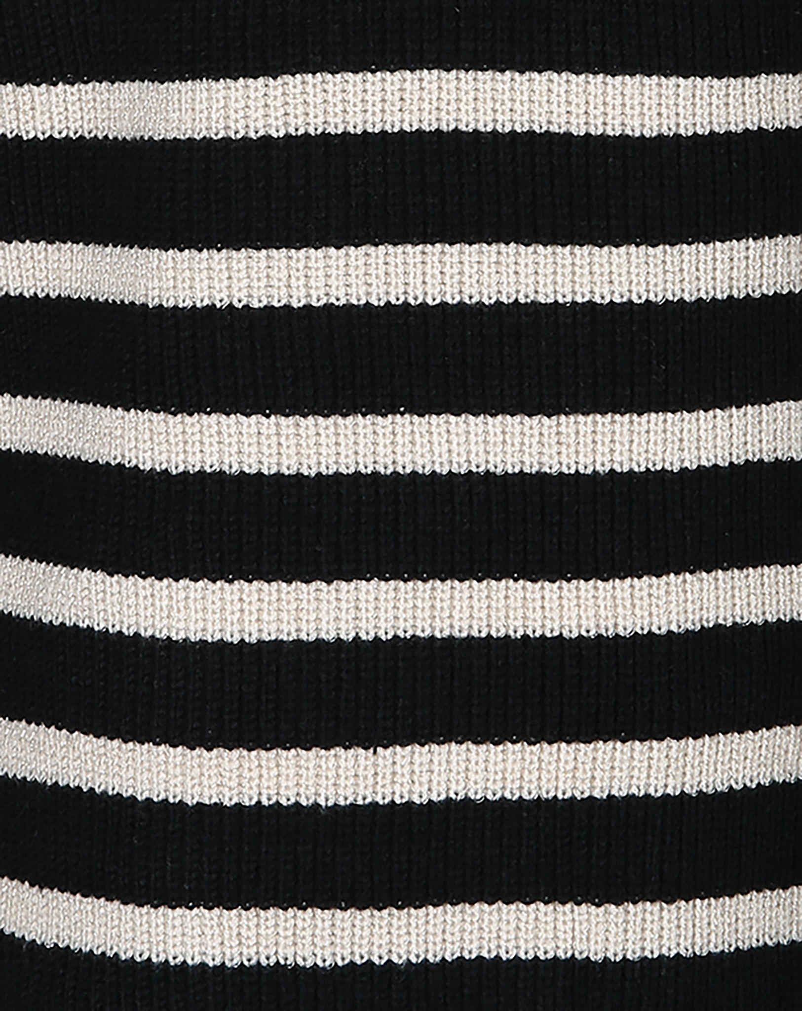 Strick-Kleid STRIPES in schwarz/weiß