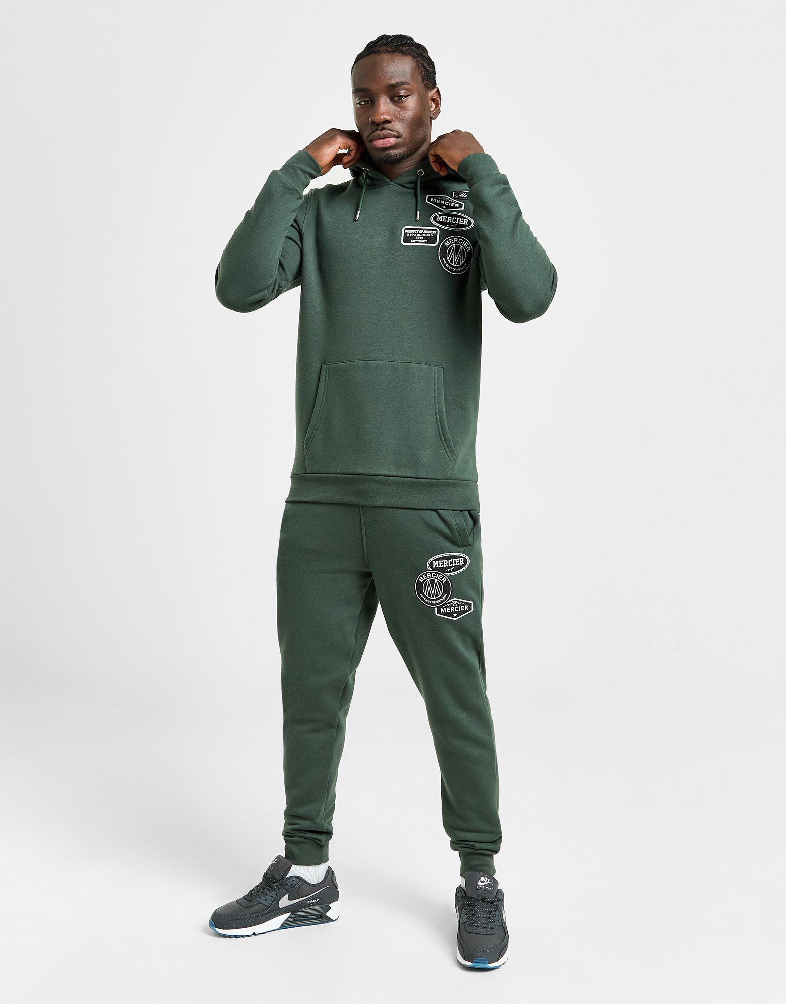 MERCIER Sweat à capuche Mono Badge Homme