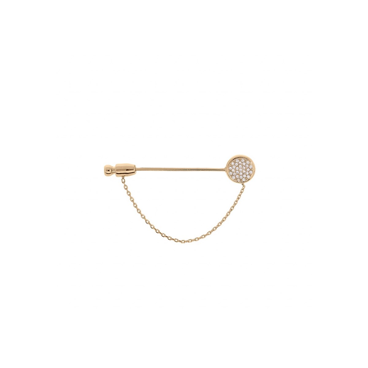 Broche plaqué or - Pastille oxydes
