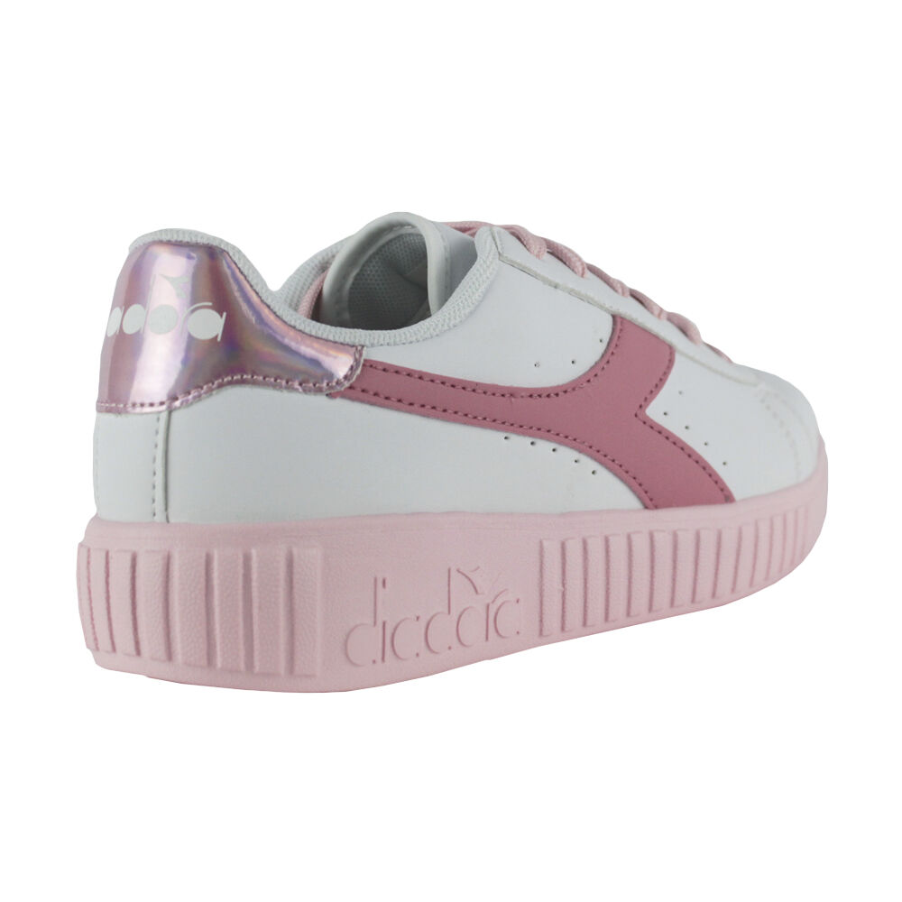 Tênis Diadora Game Step C0237 Branco/Rosa Claro