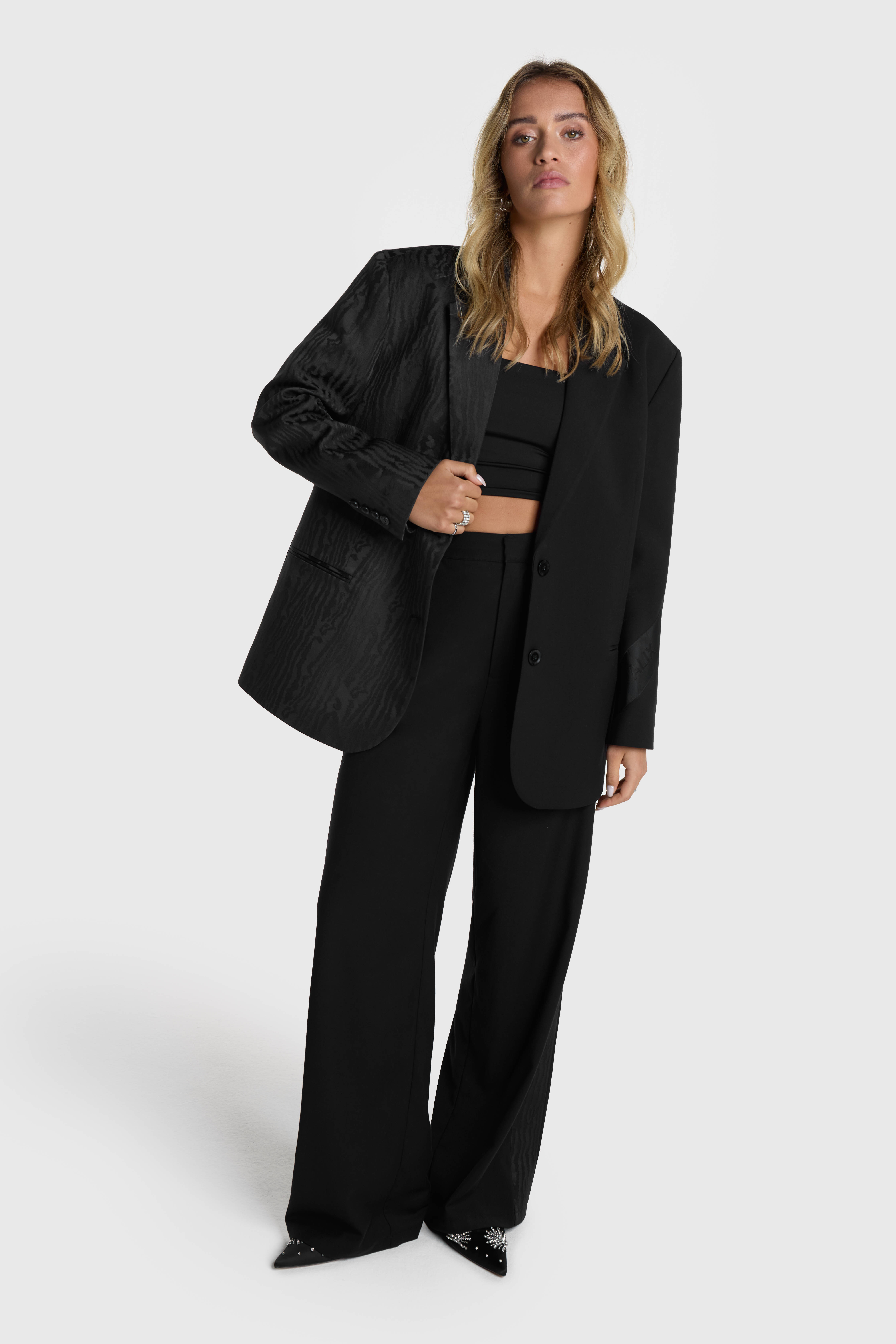 Alix the Label straight broek zwart