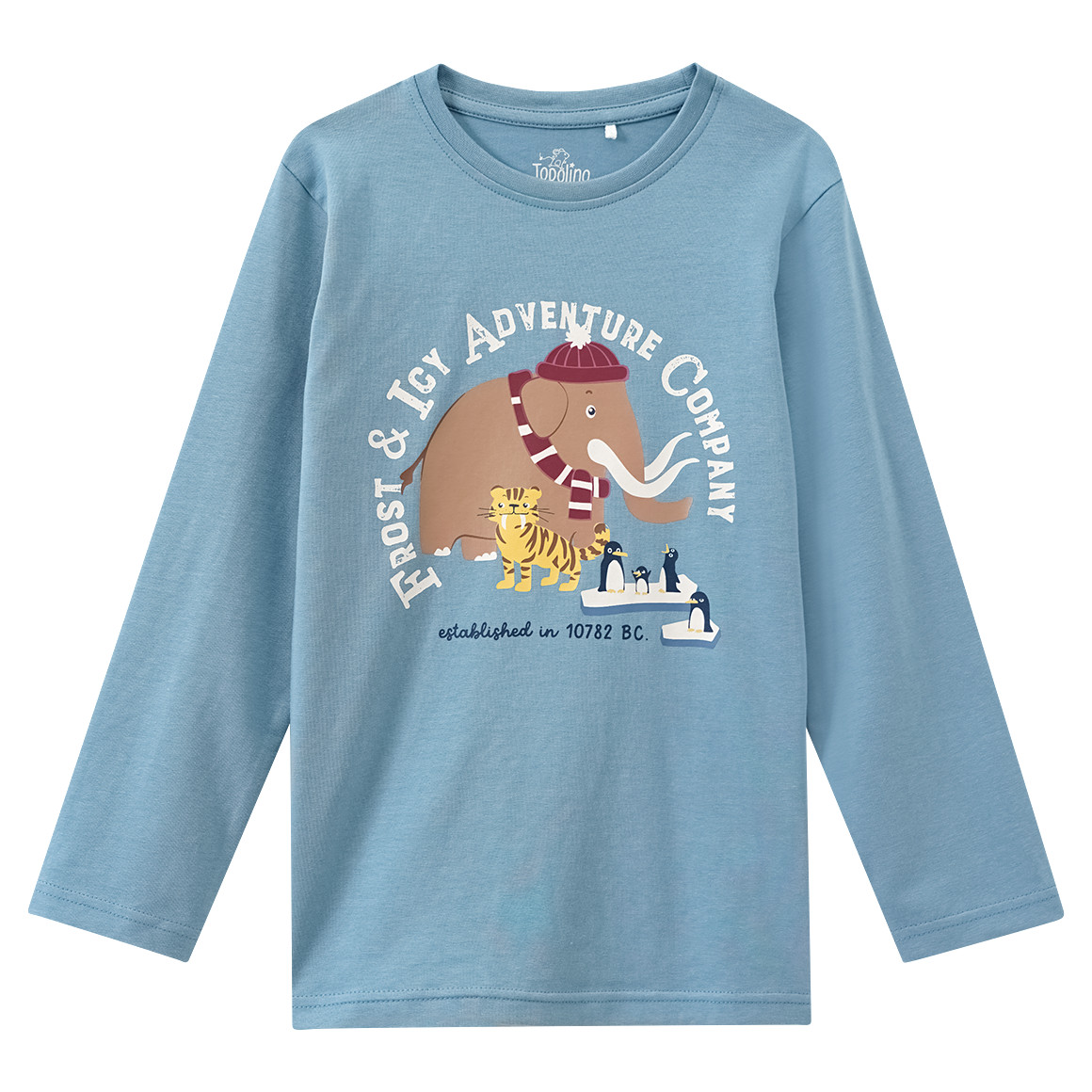 Topolino Kinder Langarmshirt mit Print blau