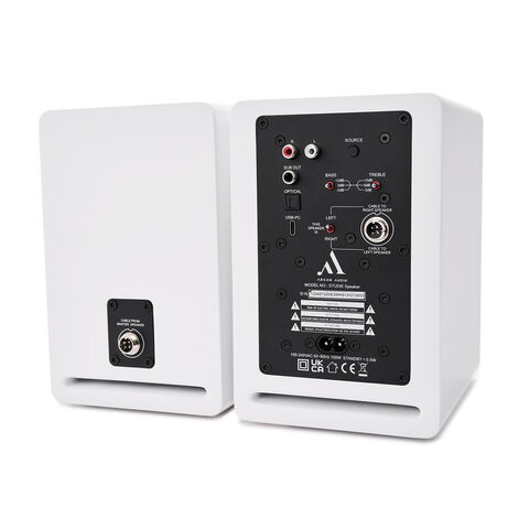 Argon Audio STUDIE 3 – ultracompacte actieve pc-luidsprekers Wit