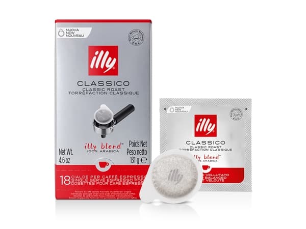 Illy 7998, Kaffe pute, Espresso, Middels brent, 18 kopper, Flerfarget, Illy