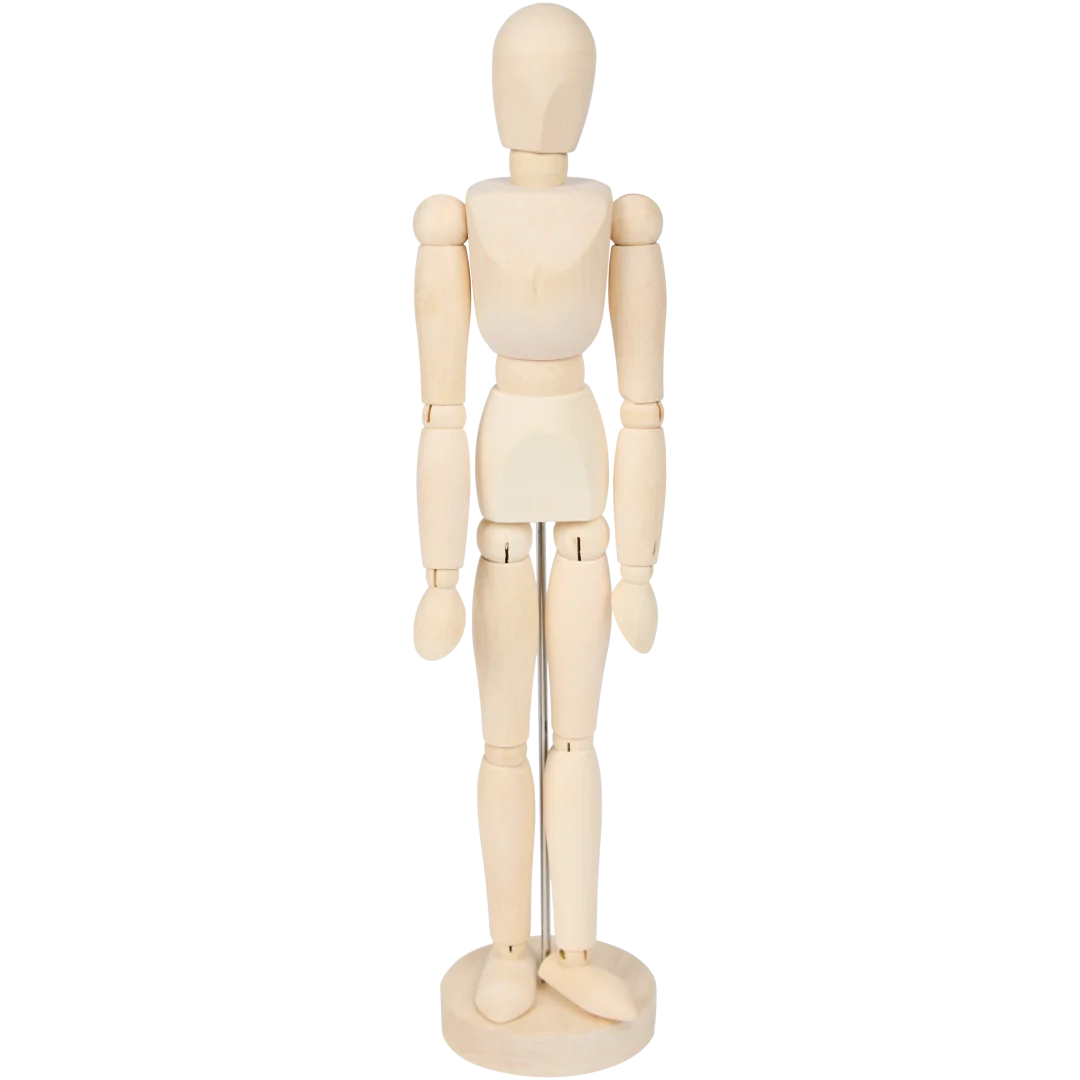 Mannequin articulé en bois Van Bleiswijck