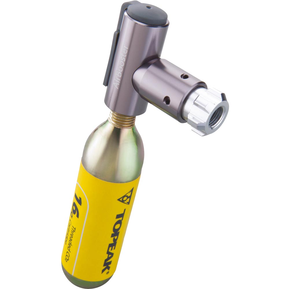 Topeak AirBooster Pumpe metallic