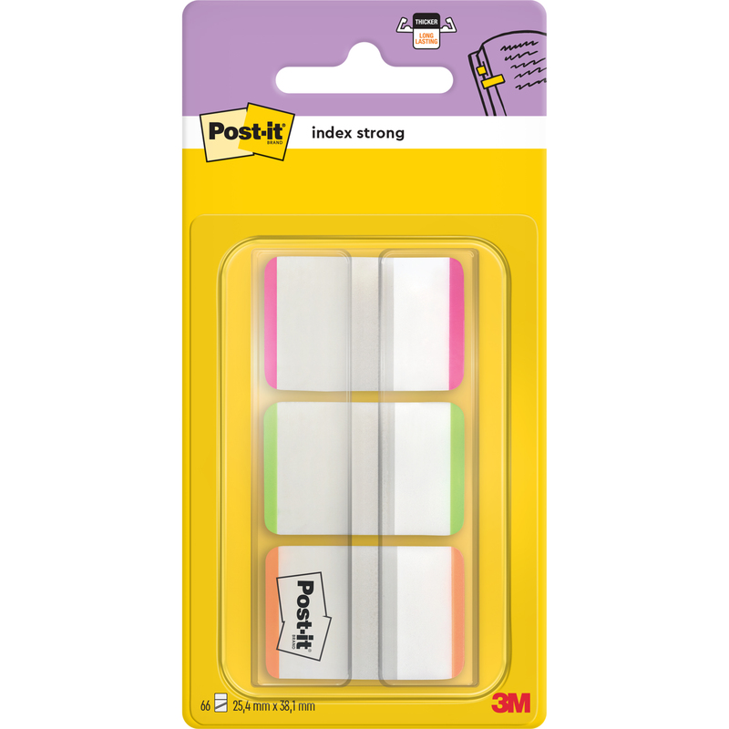 Post-it Index Marker Strong, 25.4 x 38.1 mm, 3 x 22 Blatt