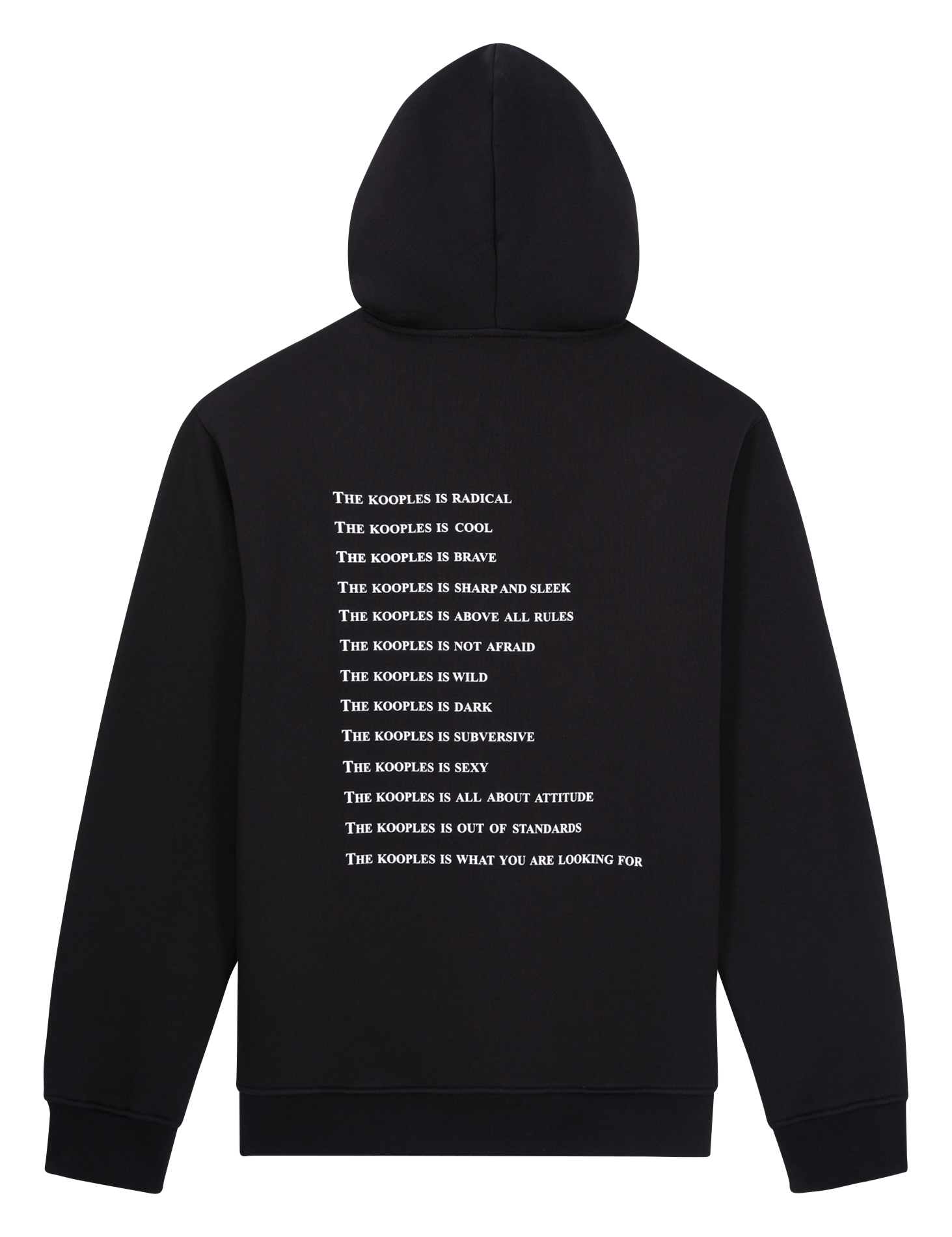 Sweat à capuche en coton | Noir