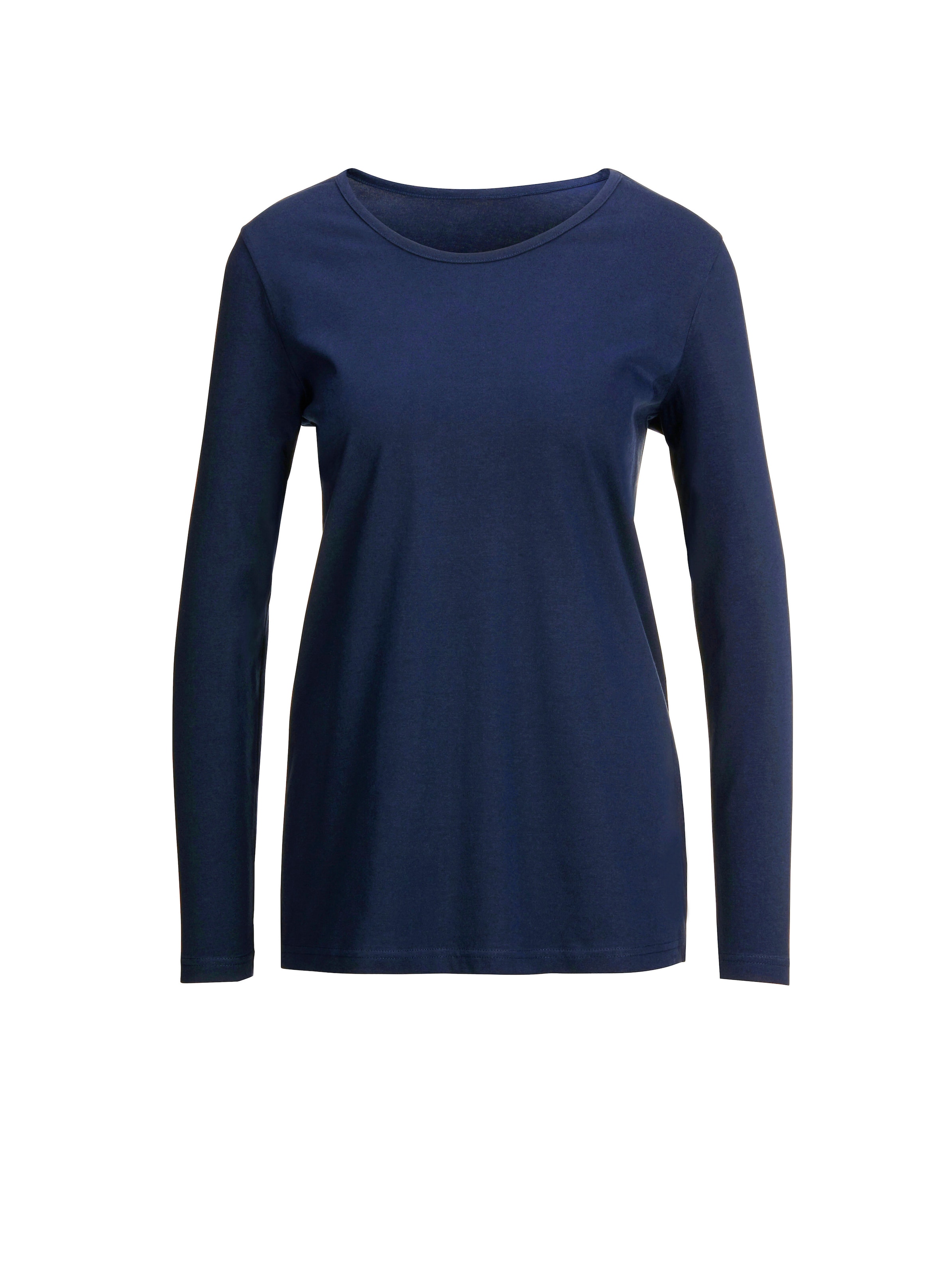 Langarmshirt in marine