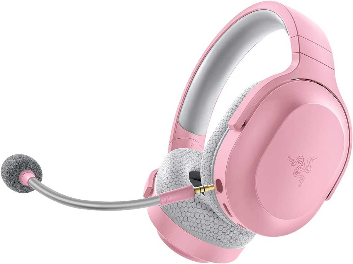 Barracuda X (2022) 2.4GHz USB C   Bluetooth Gaming Kopfhörer Over-Ear Stereo Headset mit Mikrofon (RZ04-04430300-R3M1) - Rosa