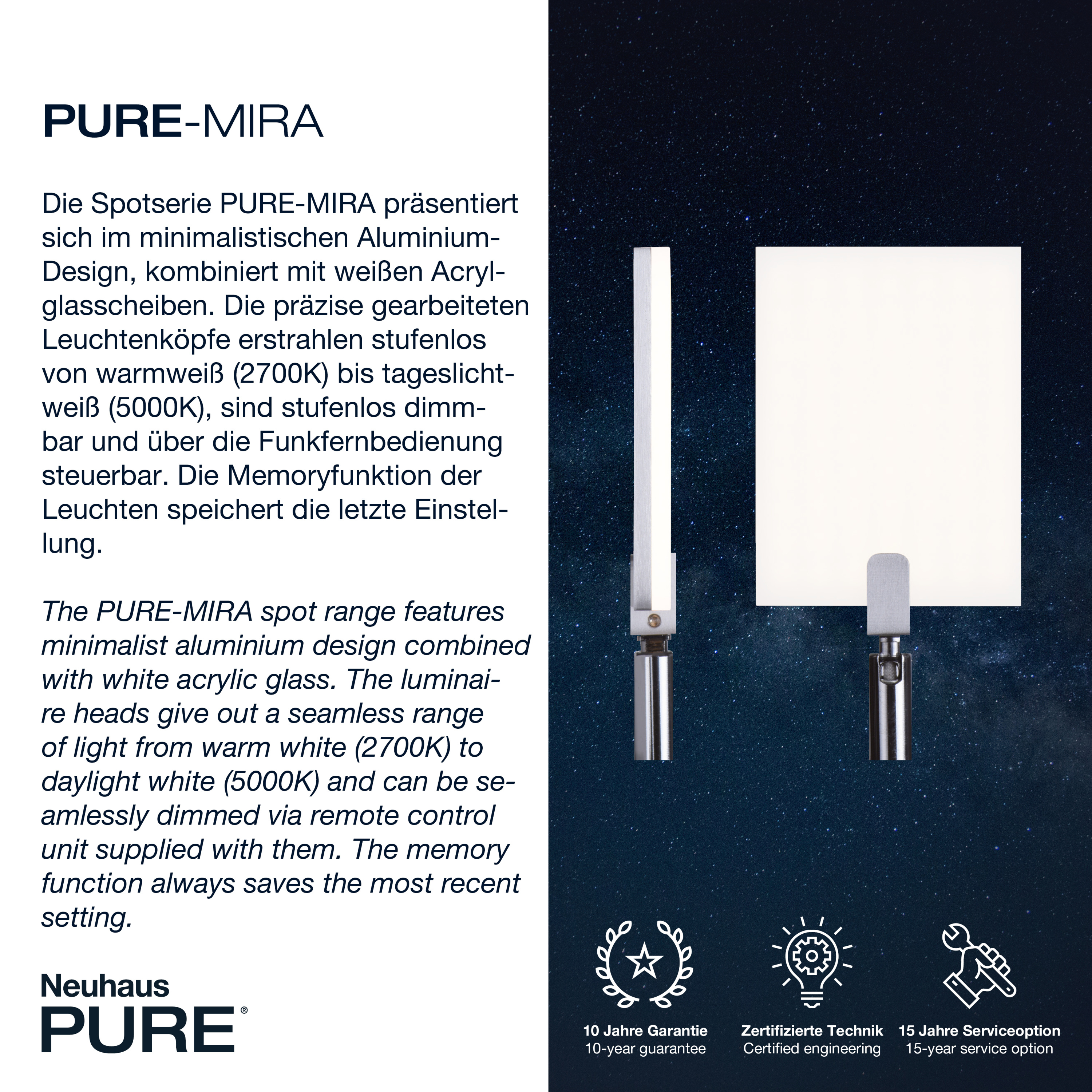 Stehleuchte PURE MIRA