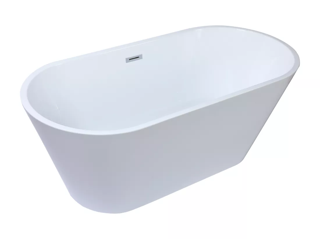 Baignoire îlot design - 201 L - 150 x 70 x 58 cm - Blanche - TWIGGY